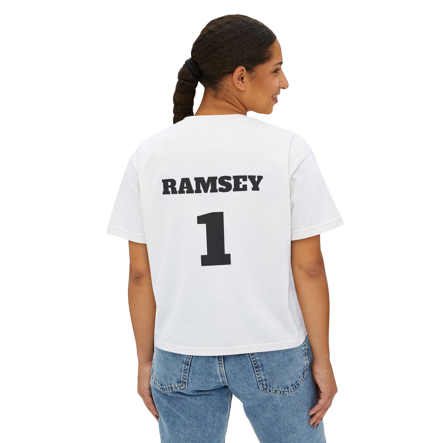 Empowering Women’s Rugby Boxy Tee - Sporty, Casual, Feminine Statement Tee for Game Day, Fitness, and Everyday Wear, Gift Idea
