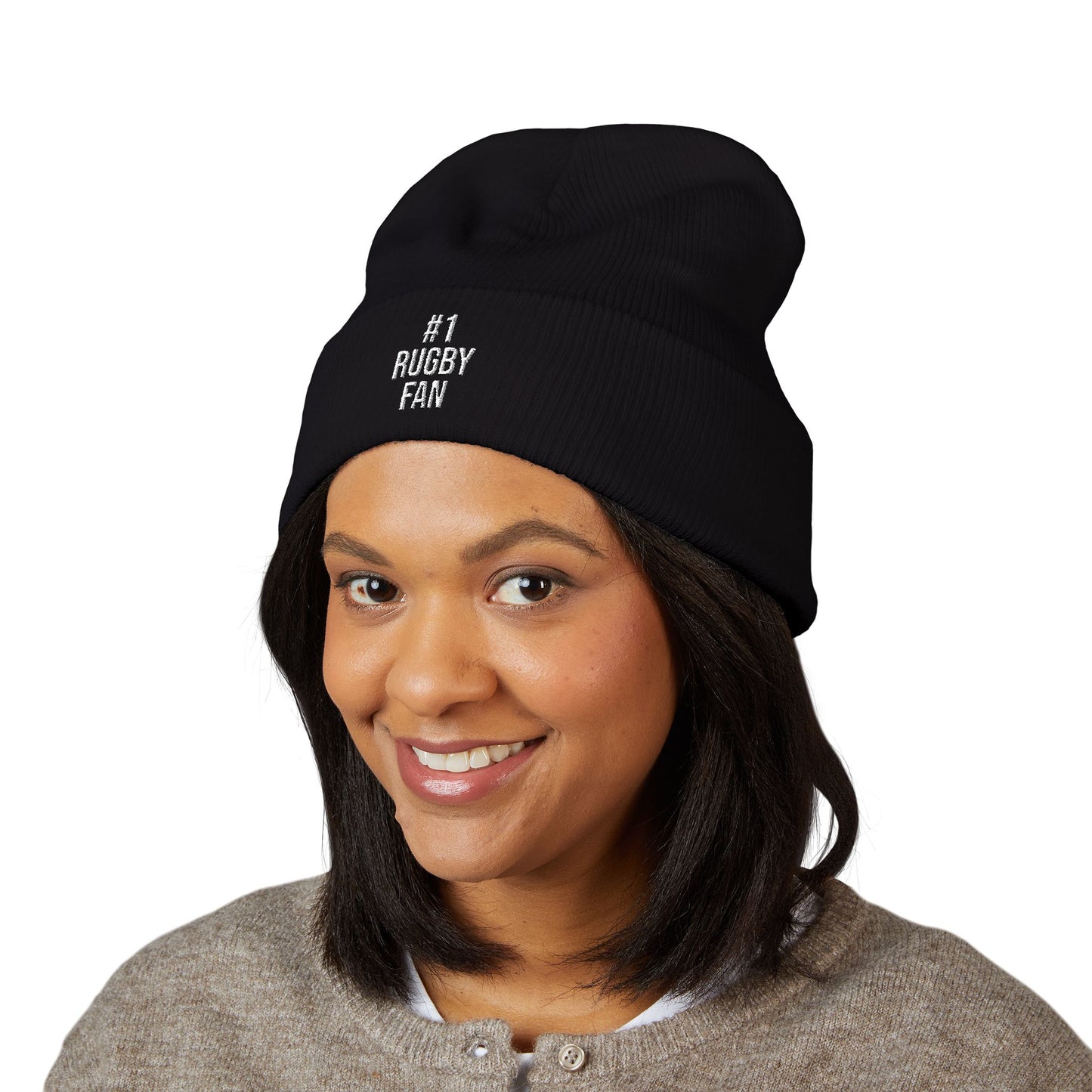 #1 Rugby Fan Beanie (Embroidery)