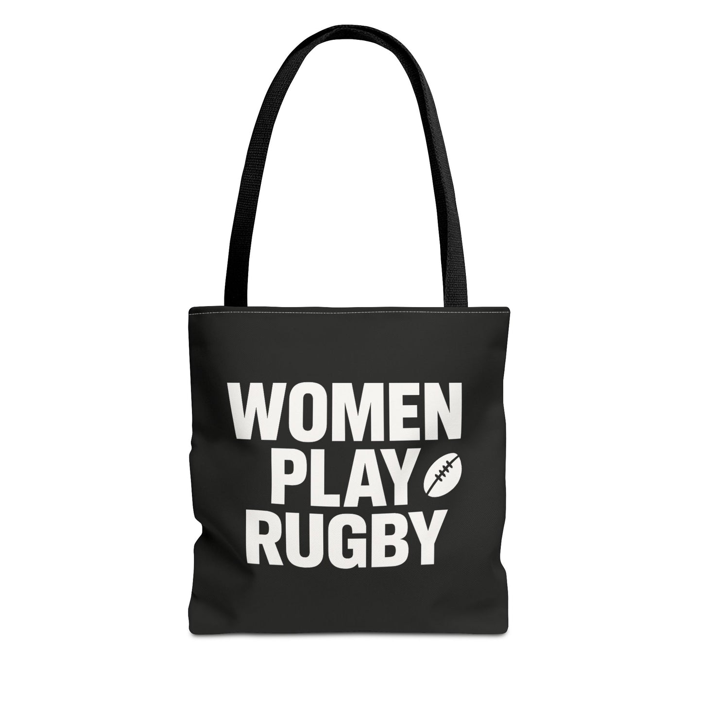 Women Play Rugby Tote Bag, Sports Bag, Athletic Tote, Gift for Rugby Fans, Women's Empowerment, Eco-friendly Bag