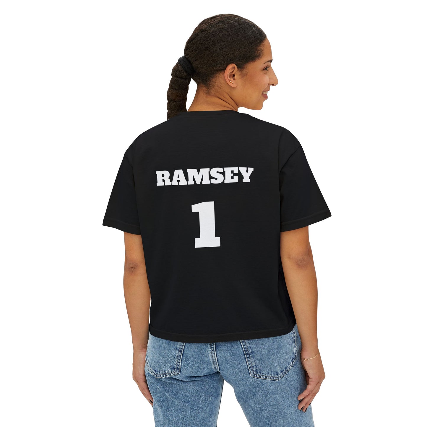 Empowering Women’s Rugby Boxy Tee - Sporty, Casual, Feminine Statement Tee for Game Day, Fitness, and Everyday Wear, Gift Idea
